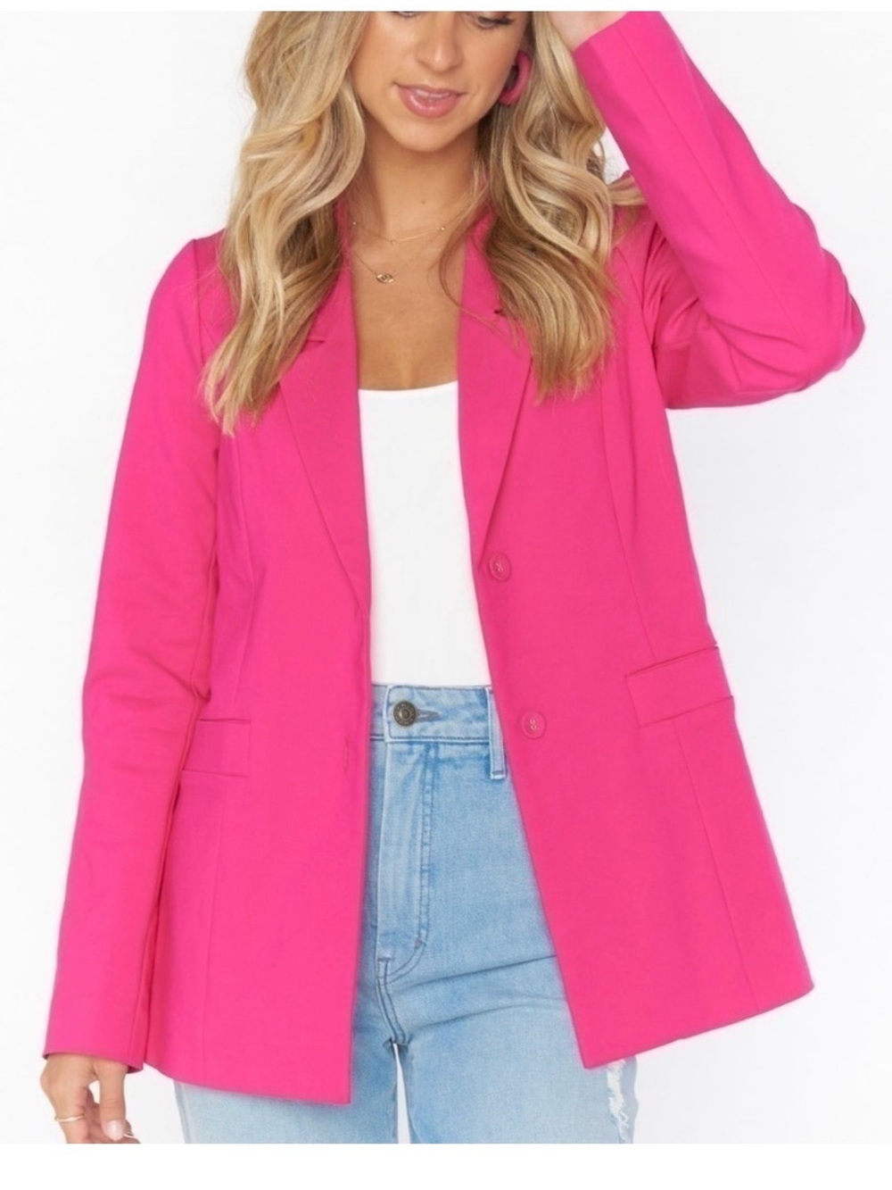 Show Me Your MuMu NWT Hot Pink Major Blazer